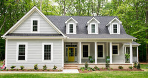 Newly renovated home featuring James Hardie fiber cement siding